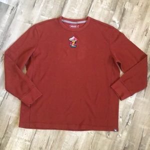 Eddie Bauer XL Terra Cotta Mens Mushroom Thermal